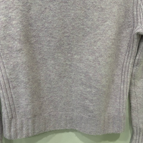 J. Crew Alpaca Wool Pullover Sweater Mock Neck Heathered Lavender Women’s Small - Picture 4 of 12
